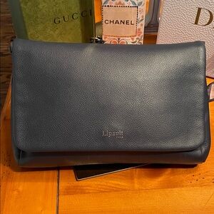 Lipault Paris Navy Clutch or crossbody